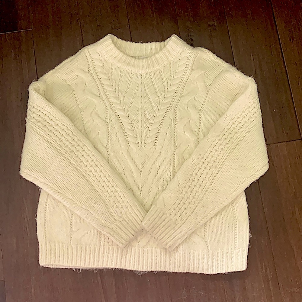 White Knitted Sweater